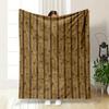 Pixelated Vertical Wooden Planks with a Staggered Striping Pattern. for All Seasons Blanket Lunch Break Throw Gift