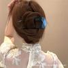 Korean-Style U-Shaped Acetate Hairpin for Buns - Modern, Simple Hairpin Comb Clip