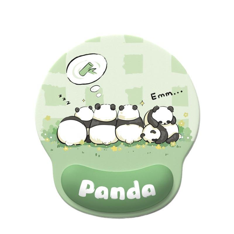 Girls' Cartoon Wristband Mouse Pad - Non-slip Memory Foam Wrist Rest for Office & Computer Keyboard Protection