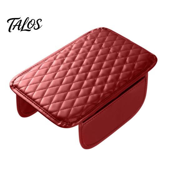 Faux Leather Center Console Pad Car Cover, Armrest Cover for Car, Cushion Universal Middle with Side Storage Pockets Box
