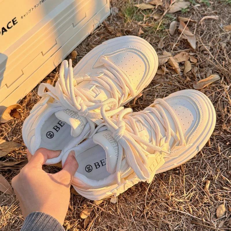 

Женские кроссовки Белые женские спортивные кроссовки на платформе Женские вулканизированные туфли Кроссовки повседневные женские дизайнерские туфли для взрослых женщин 35