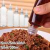 5Pcs Transparent Condiment Squeeze Bottles Jam Bottles Non-Drip Oil Liquid Dispenser Bbq Sauces Oil Container Cooking Gadget