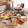 One Piece Pattern Round Rug, Indoor/Outdoor Mat, for Picnic, Gameroom, Bedroom, Office, Living Room, Home Decor Carpet, Birthday Gift