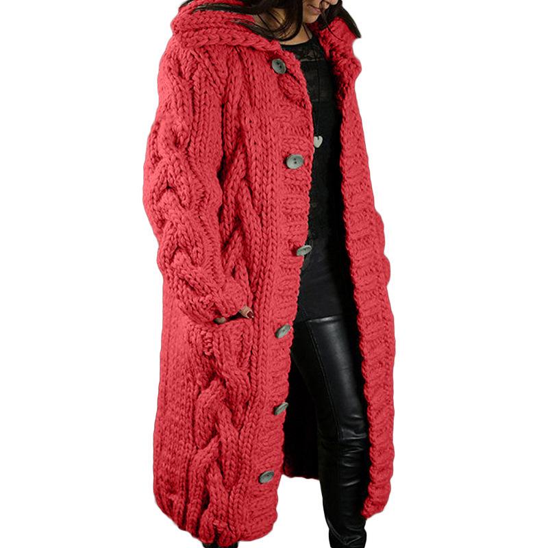 Europäischer & Amerikanischer Damen Plus Size Strickjacke Pullover Mantel - Neue Mode Strickwaren 2026