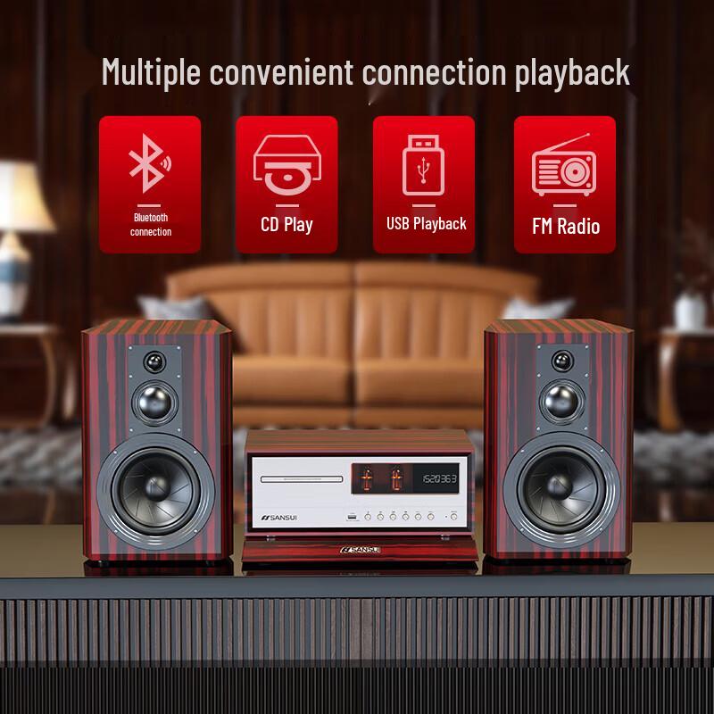 SANSUI N7 HIFI Tube Amplifier CD Audio System Set CN Plug (adapter Included)