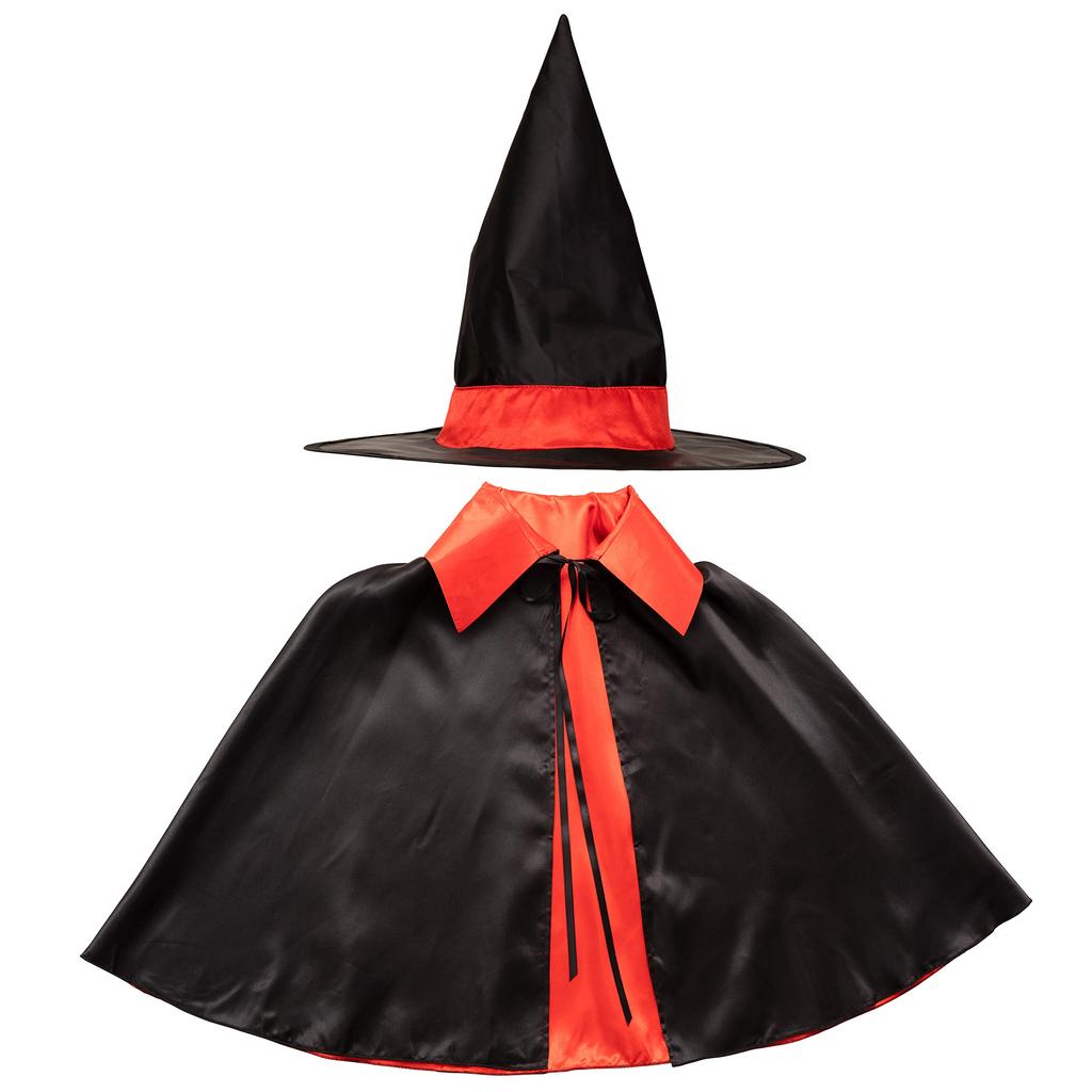 Clearstone Cosplay Halloween Two-Color Reversible Cape, Unisex, Red