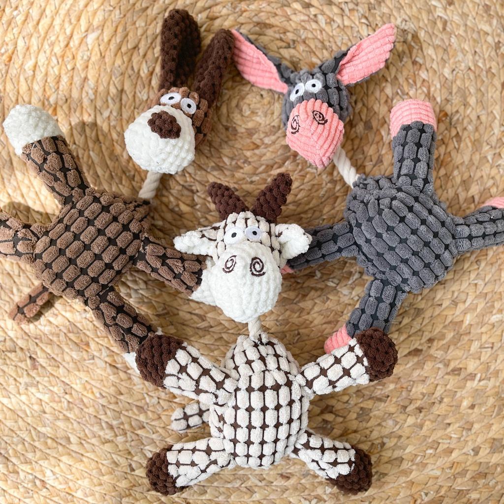 Durable Plush Donkey Dog Toy Interactive And Fun For Your Pet Wholesale Available