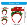 Set of 4 Sparkling Christmas Letter Headbands Christmas Letters Headbands for Girl Christmas Hair Accessories for Women