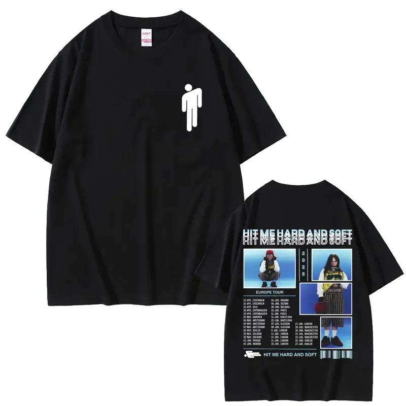2026 Hit Me Hard and Soft Do You Know To How Bend Same Style Print T-shirts Men Women Fashion Pop Music T Shirts Oversized T-shirt