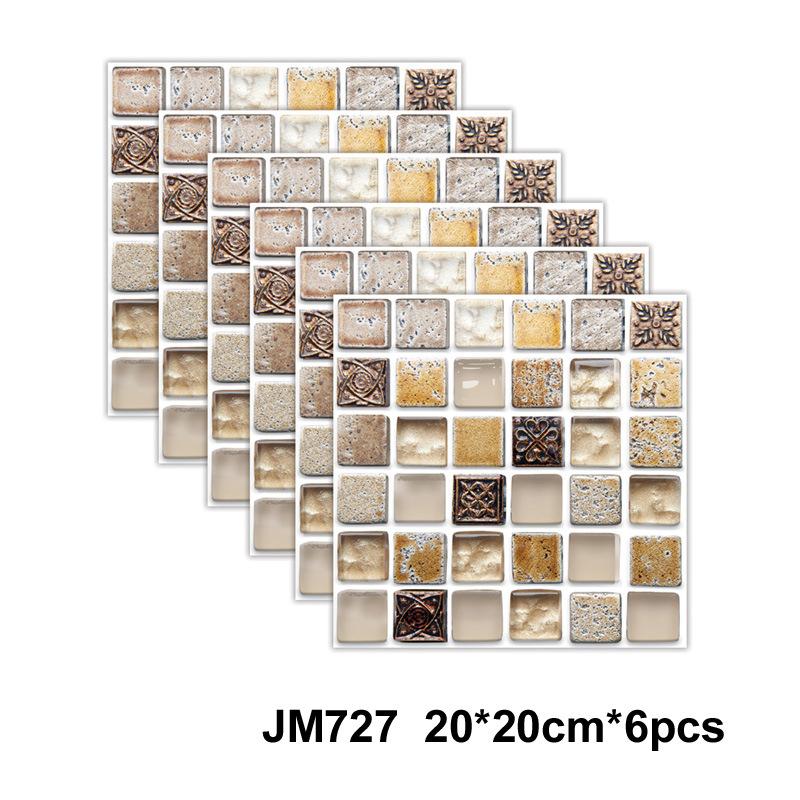 Self-Adhesive Marble Wall Tiles - Waterproof Stickers for Kitchen Backsplashes, Bathrooms, Living Rooms, Easy to Install and Rem