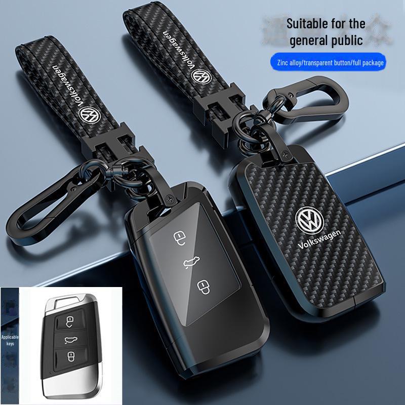 Kryt klíče Volkswagen Lavida pro 24 modelů - Sagitar, Tanyue, Tiguan, Bora a další - Skořepina s přezkou na tašku do auta - Chraňte své klíče stylově.