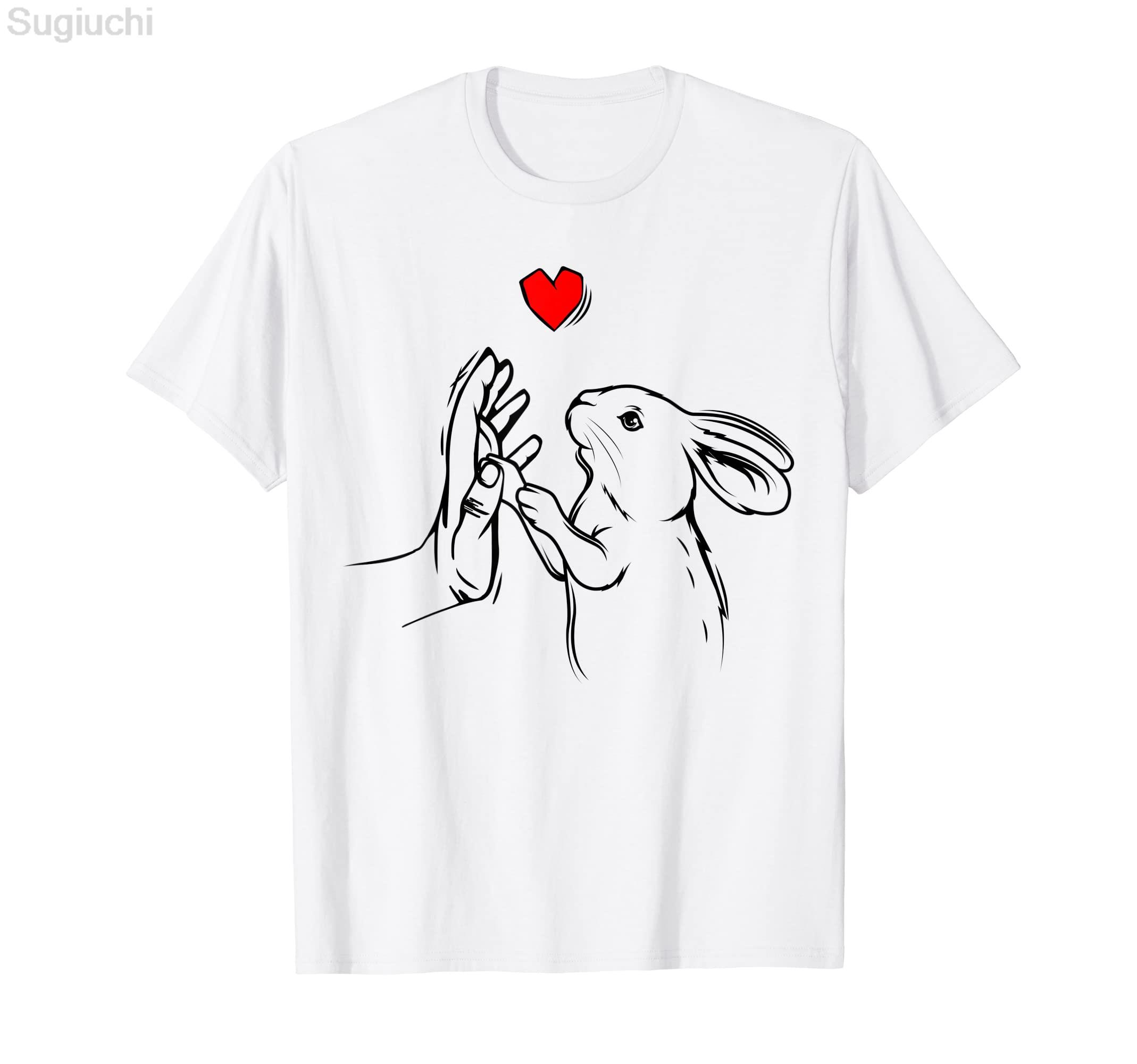 ZX 100 Cotton Funny Rabbit Bunny Animal Shadow Puppet Black TShirt Graphic Harajuku Fashion Tee T Shirt XS5XL S