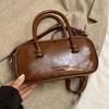 Ielgy Premium Texture Retro Portable Autumn Winter All-Match Pillow Bag Commuter Shoulder Messenger Bag