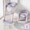 Foldable Children's Toilet Ladder with Backrest