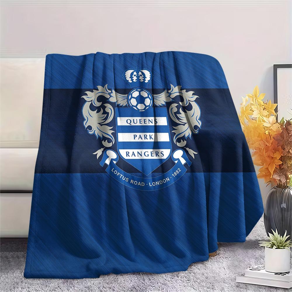 Queens Park Rangers Football Club Flannel Blanket, High Quality Comfortable for All Seasons, Home Decor, Warmth and Comfort