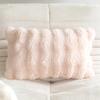 Winter Imitation Rabbit Hair Bubble Plush Throw Pillow Case Bedroom Living Room Sofa Soft Comfortable Pillow Sleeve Hand Warmer