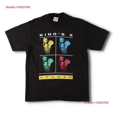 90s Niceunisex Kings X Dogunisex World Tour Signed Band T Shirt Made In Vintage Versatile Graphic Soft Stylish Unisex Casual