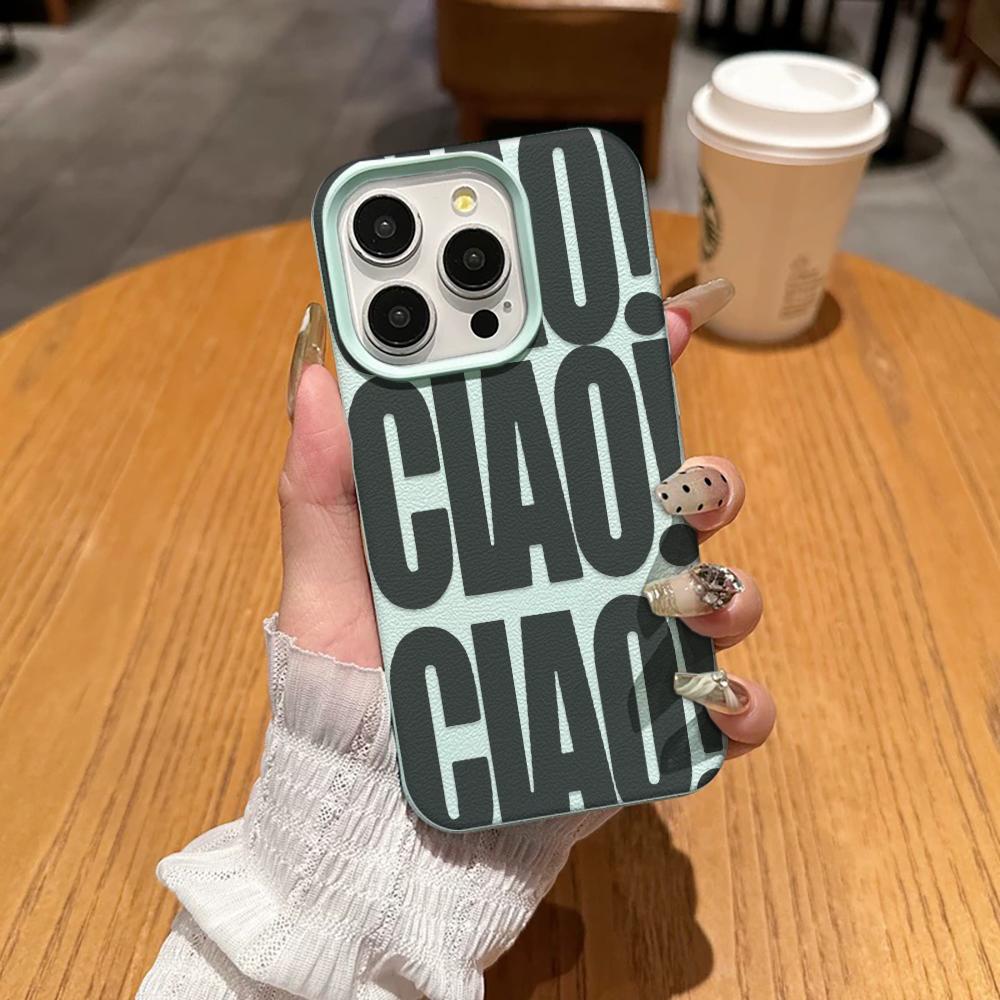 

Ciao Design Phone Case For Iphone 17 12 Plus 11 Pro Max 13 16 15 14 17E 16E Stylish Slim Shockproof Protective Shell iphone 17 Air зелёный
