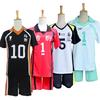 Cos Prezent Kostium Haikyu Anime Liceum Karasuno Klub Piłki Siatkowej Hinata Shyouyou Odzież Sportowa Koszulki Cienki Strój Mundurkowy