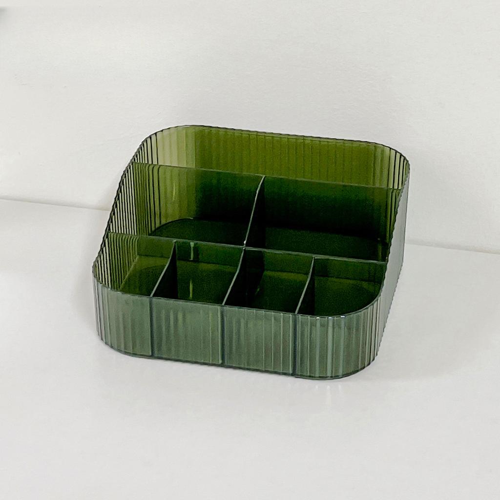 Clear Storage Box Desktop Makeup Organizer Plastic Container Lipstick Makeup Brush Shelf