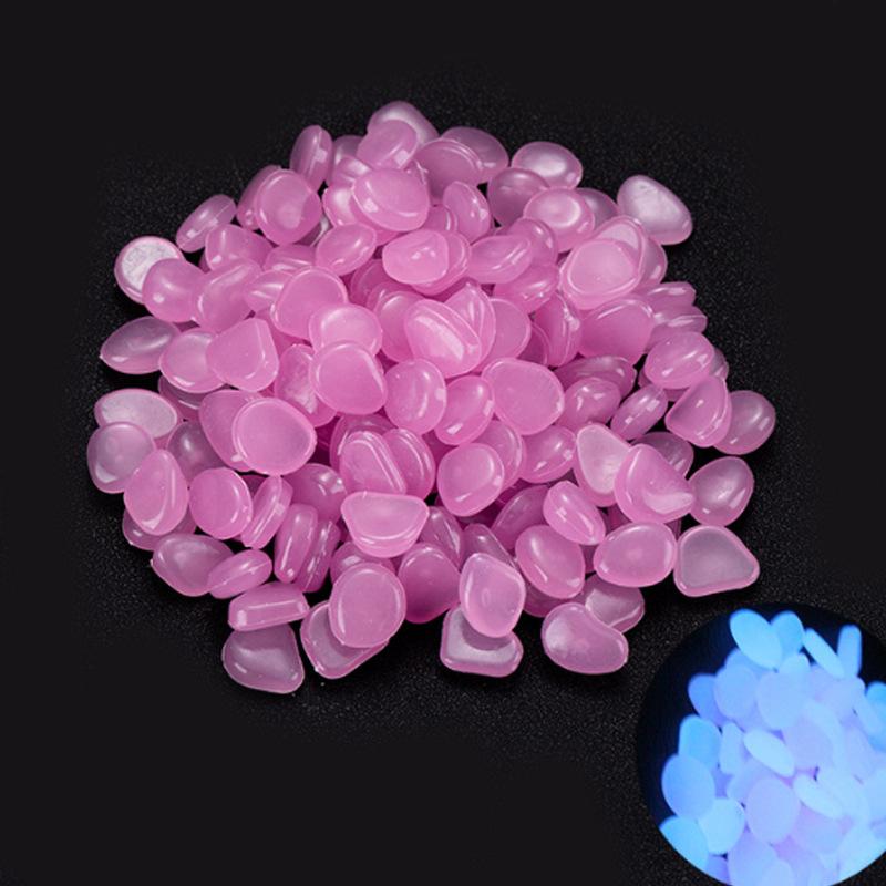 

Vase Decoration Potted Plant Luminous Pebbles Fluorescent Fish Tank Landscape Pebbles 50pcs фіолетовий