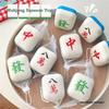 PU Stress Relief Toy 6-Sided Dice Sensory Fidget Toy Kawaii Novelty Squeeze Toy  for Collection