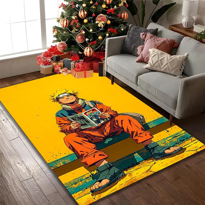 1pc naruto Rug, Digital Printed Home Chair Sofa Mat, Durable Office Area Carpet, Beautiful Festival Decorations