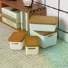 4Pcs Mini Storage Case With Cover 1:12 Dollhouse Miniature Food Storage Box Model Doll House Accessories Toy
