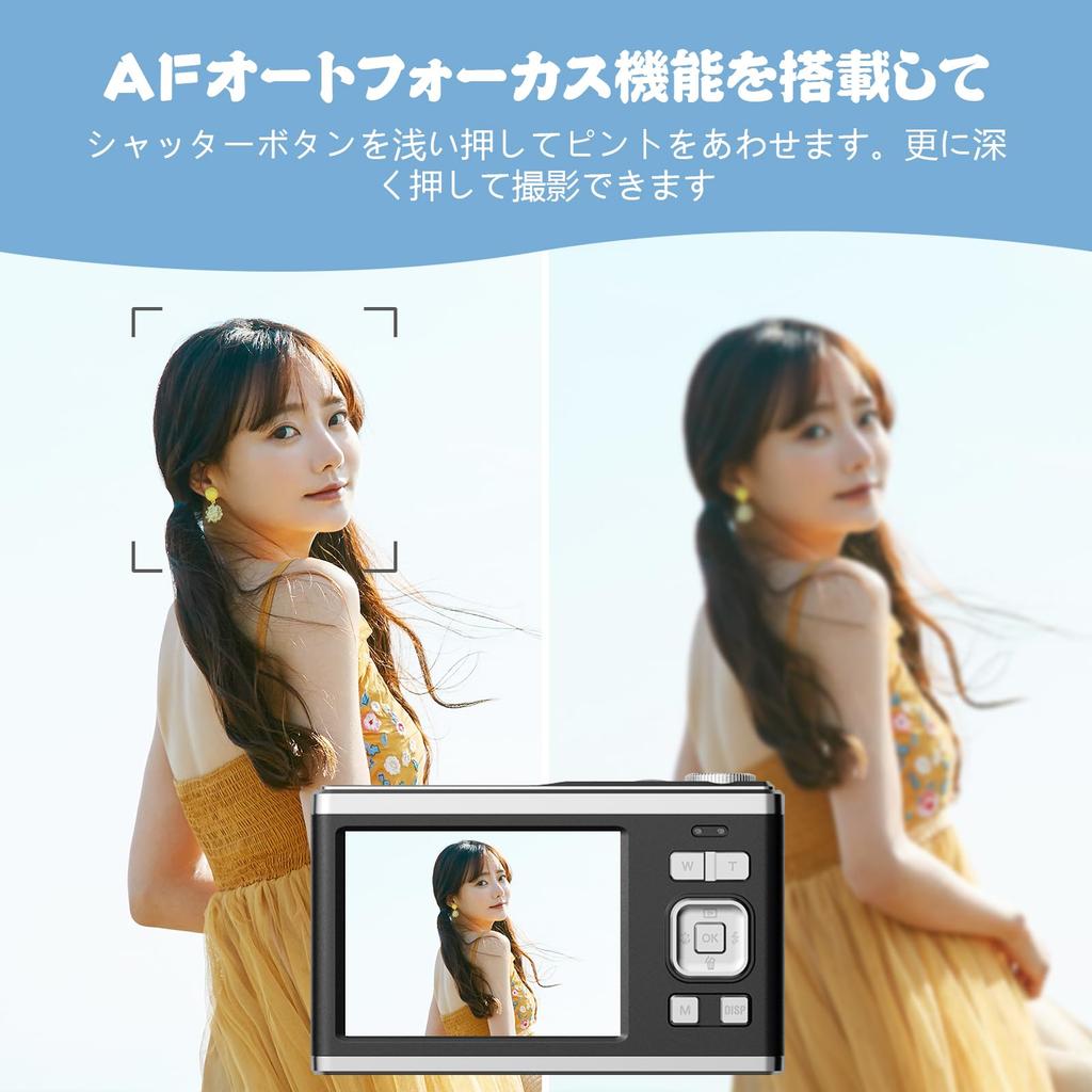 Popular 4K Digital Camera, 60MP Mini, 10x Optical Zoom, Compact, Lightweight, Rechargeable, Autofocus, HD 4K Recording, CMOS Sensor, 2.88-inch IPS