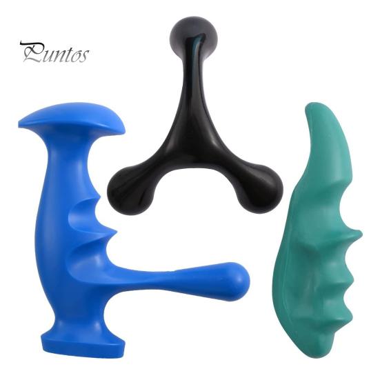 3Pcs Trigger Point Massage Tool And Thumb Saver for Full Body Deep Tissue Massage Trigger Point Manual Tools for Back Neck Arm Thighs Calves