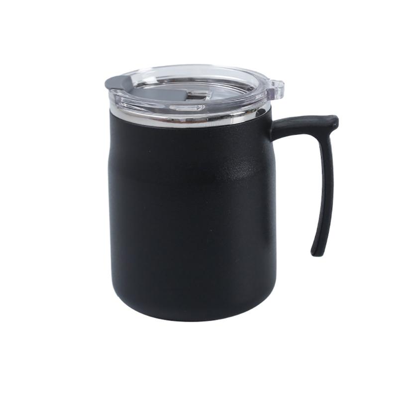 Travel Coffee Mug, Water Cups With Leak Proof Flip Cover, Handle, Double Layer Vacuum, Stainless