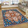 3D Turkey Persian Bohemian Mandala Flower Koberec do ložnice Obývací pokoj Domácí Dekorace na pohovku,Děti Large Decor Floor Mat