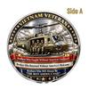 Vietnam War Helicopter Veteran Saluting Soldier Silver Commemorative Coin