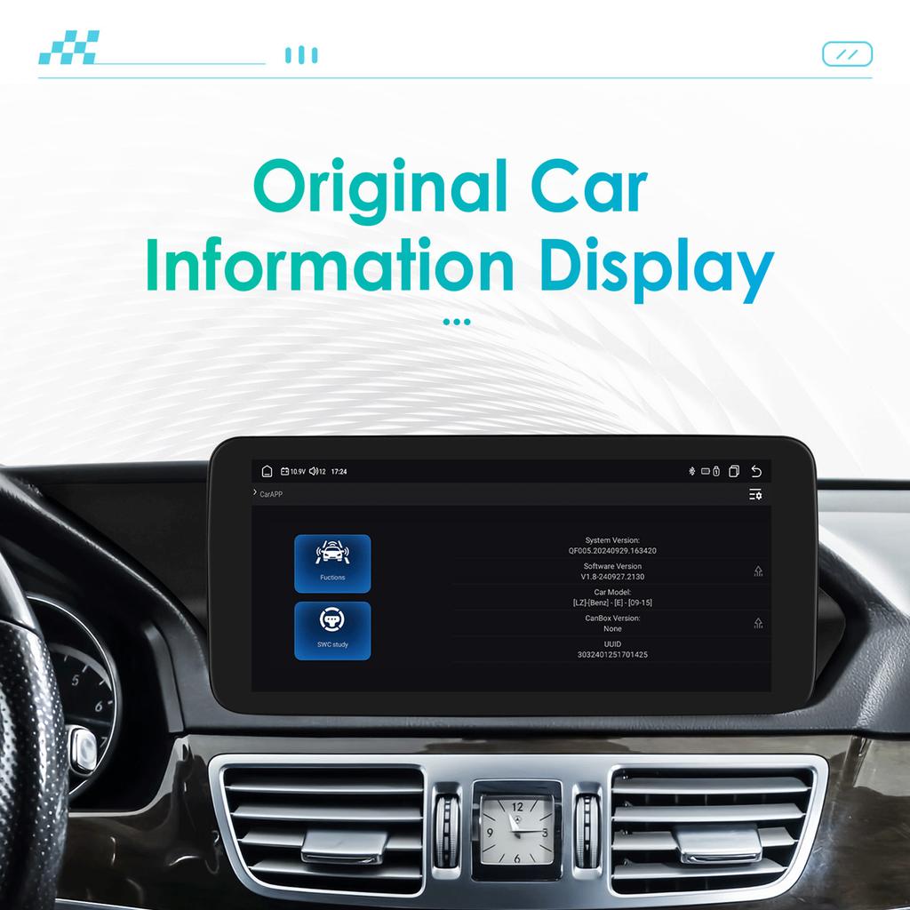 OSSURET 10,25" Android 13 Autoradio 2din Intelligentes Carplay Für Mercedes Benz W212 E-Klasse E200 E230 E260 E300 S212 NTG 4.0 4.5 5.0 Multimedia Audio