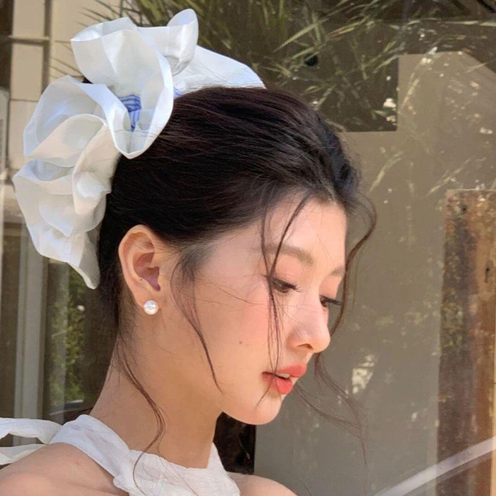 Extra Large Hair Scrunchie High Elasticity Ponytail Holder Kawaii Hairband