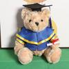 Cute Doctoral Bear Graduation Bear Doll Plush Toy Hat Doctoral Bear Doll Bachelor Bear