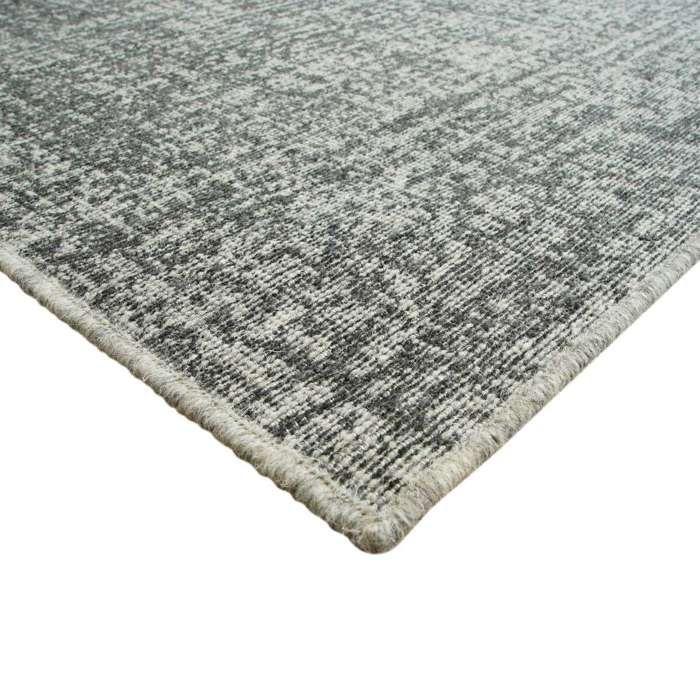 Tapis salon en laine gris foncé 200x290