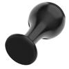 Black Smooth Butt Plug with Flared Base Prostate Massager for Men And Women Beginner Anal Training Toy