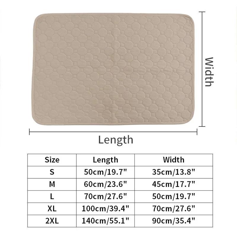 

Коврик для мочи собак, многоразовый, моющийся, водонепроницаемый, впитывающий, коврик для домашних животных, коврик для дрессировки щенков, чехол для автомобильного сиденья, водонепроницаемый, противоскользящий, принадлежности для собак S бежевый