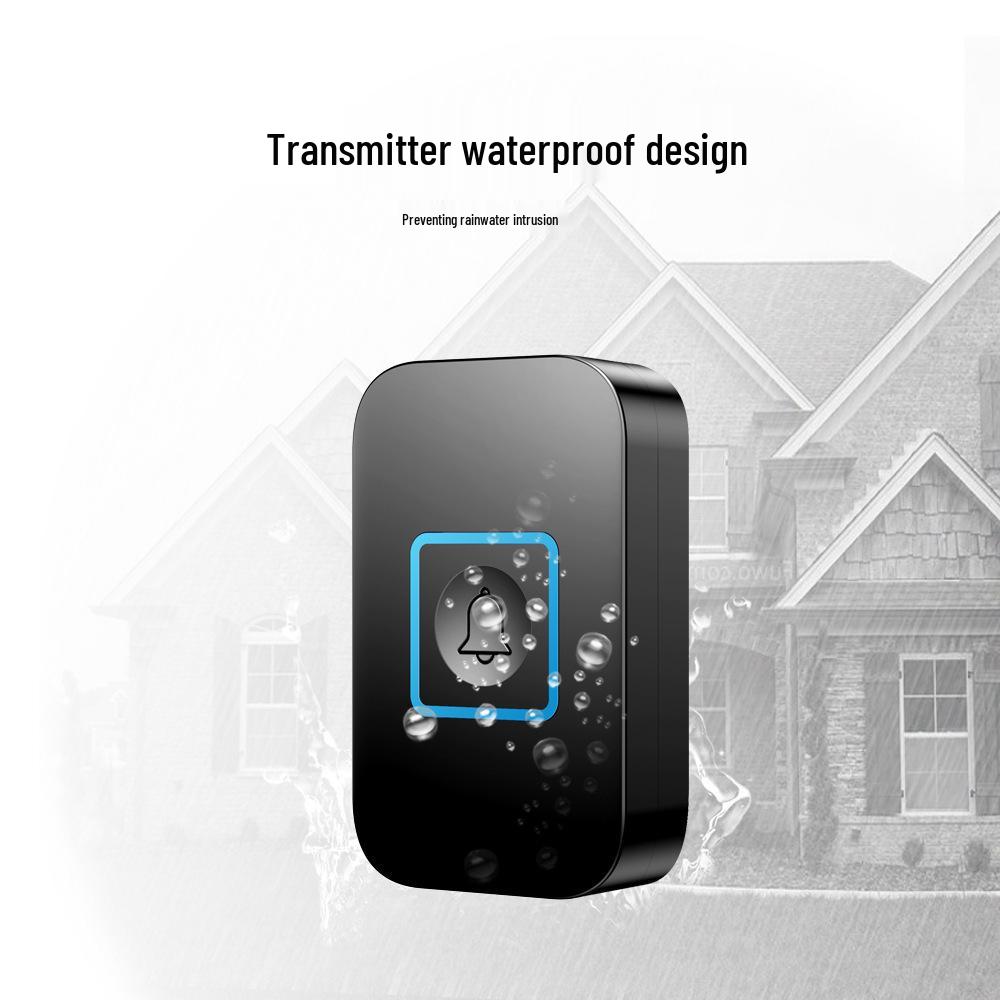 Wireless Waterproof Doorbell with Remote Control and Music, Compatible with US, UK, and EU Specifications