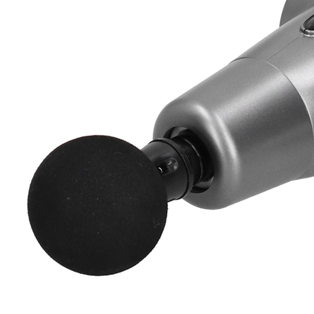 Vibration Deep Tissue Muscle Massager Electric Household Fitness Relaxation Massager (Gray Button)