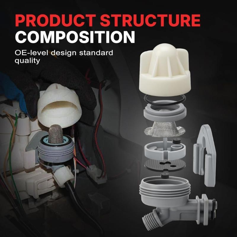 Water Softener Nozzle Kit Includes Tube Clip And Seal Suitable With Multiple Models Softener Replacement