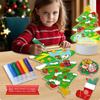 DIY Light-Up Christmas Tree Painting Kit for Kids - Creative Handmade Xmas Decoration Craft Toy