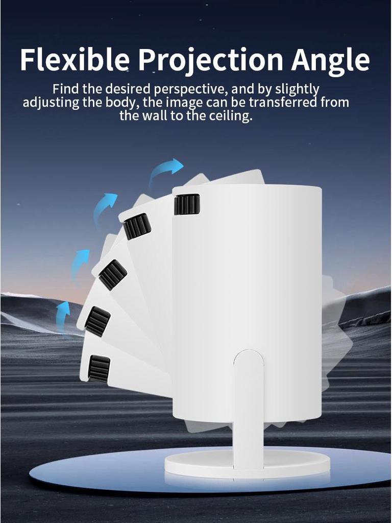 HY260 Portable 1080p Projector: Outdoor & Mobile Home Theater with Wireless Screen Mirroring