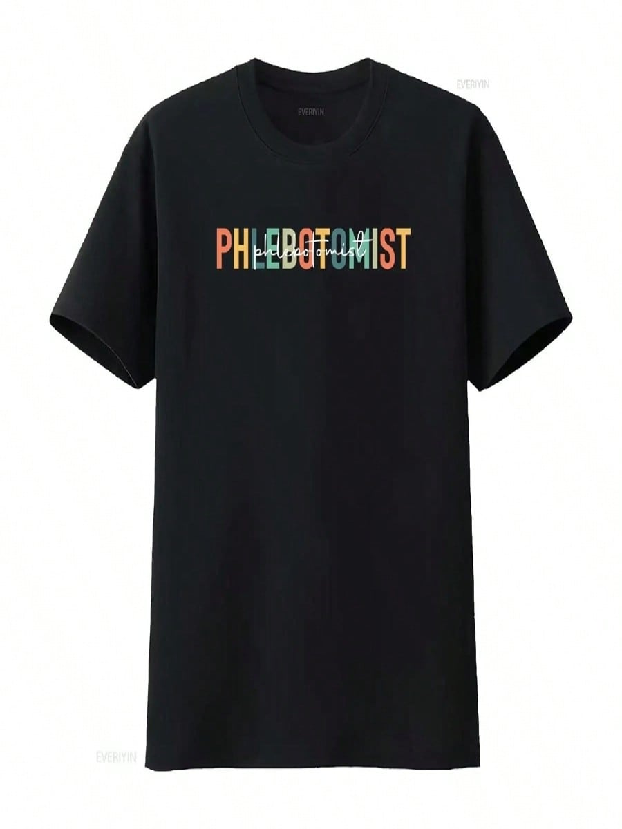 Phlebotomist T Shirt Phlebotomy Life Cute Practitioner Vintage Washed Versatile Slightly Stretched Homme Graphic Stylish S разноцветный