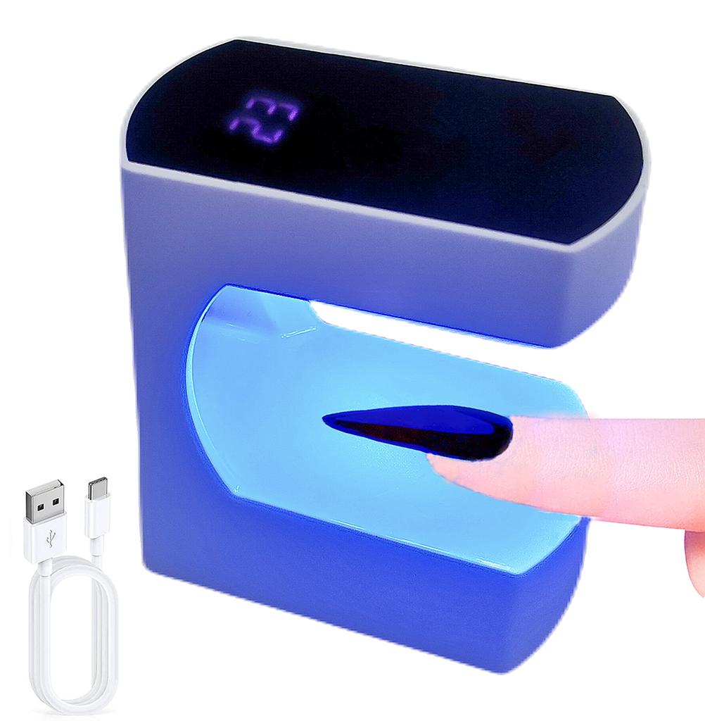 Mini-LED-Nagellampe, 24 W UV-Licht für Nägel mit Timer, UV-Lampe für Gelnägel, Quicky-Dry-Nagellicht, tragbarer USB-Nageltrockner für Tr