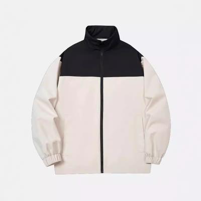 Spring and Autumn Splicing Contrasting Color Stand-up Collar Jacket Men's Jacket Versatile Clothes Casual Couple Jacket