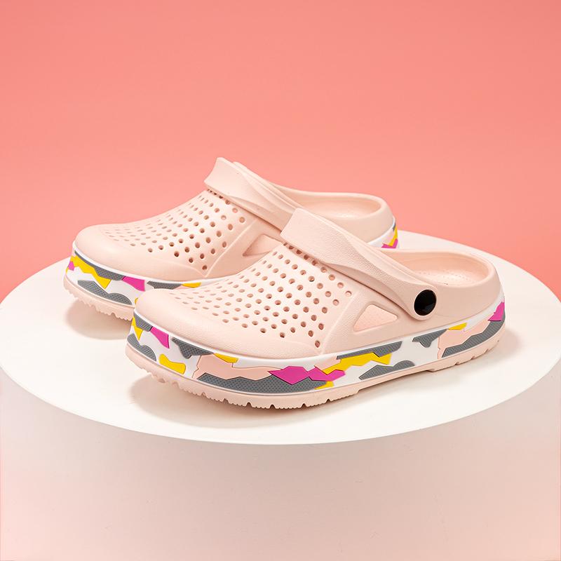 Summer Men Beach Sandals Women Casual Slippers Breathable Garden Sandals Non-slip Aqua Shoes Clogs Couple Platform Water Shoes