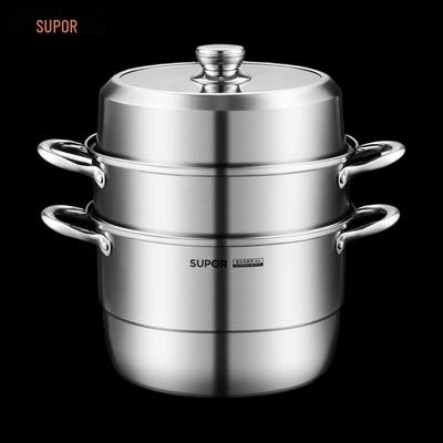 Supor 304 Stainless Steel 3-Layer Steamer Pot