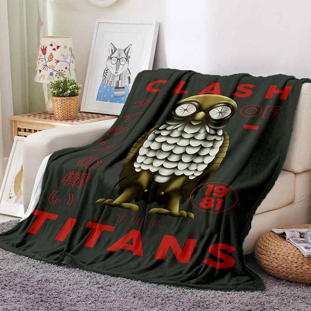 1pc Clash of Titans Blanket | Polyester Fiber, All-Season Comfort for Sofa, Bed, Office, Car, Camping, Ideal Home Decor & Gift, Office Comfort yy25102